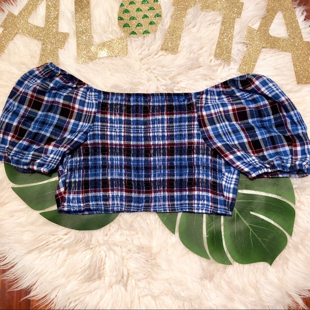 🍍5/$25 | Wild Fable • Medium • Plaid Crop Top - Picture 5 of 7
